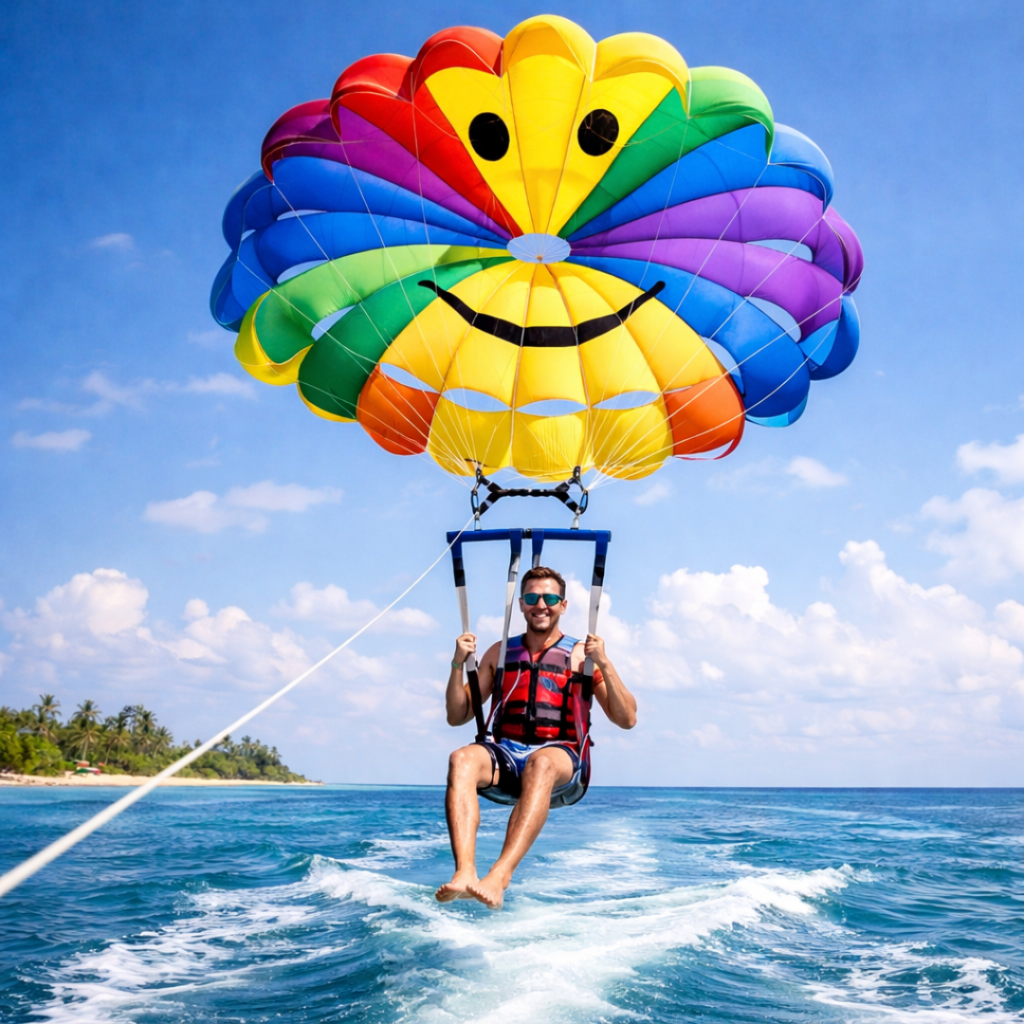 Parasailing, water sport activities